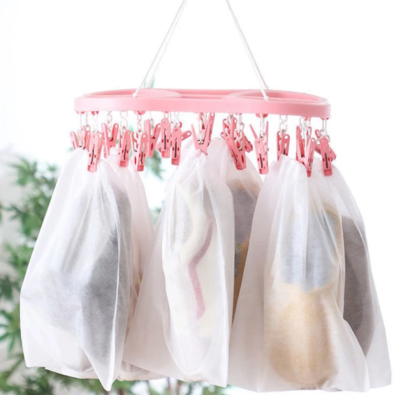 50Pcs Set Shoe Dust Covers Non-Woven Dustproof Drawstring Clear Storage Bag Travel Pouch Shoe Bags Drying Shoes Protect