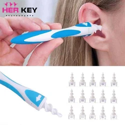 16Pcs/set 2022 New Portable Safety Silicone Ear Care Tool Set Soft Spiral Ear Cleaner Healthy Ear Wax Removal Tool