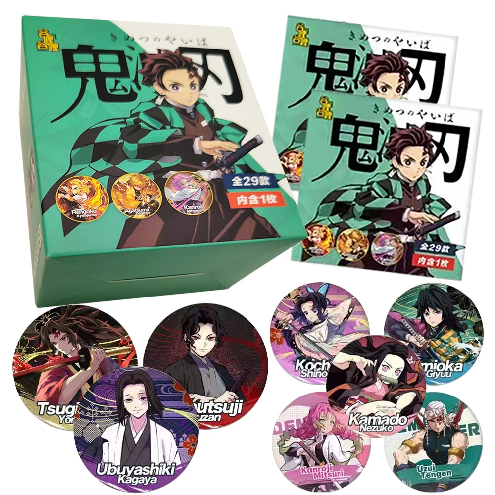 

Demon Slayer Children's Collection Exquisite Craftsmanship Round Badge Toy Christmas Surprise Brooch Gifts for Friends' Birthday