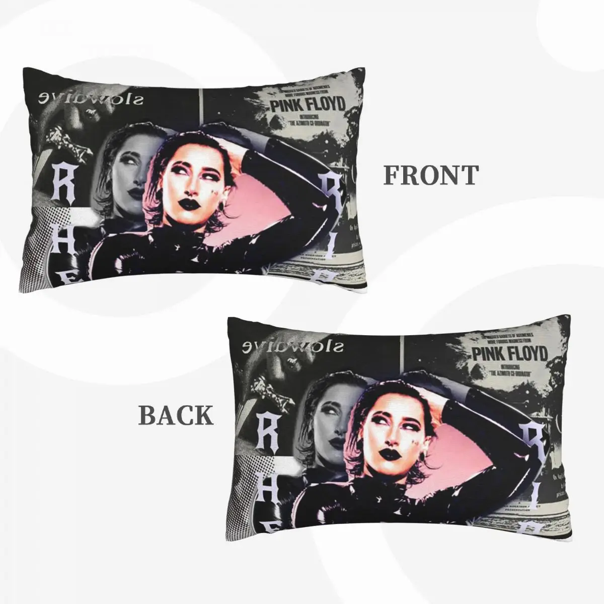 غطاء وسادة مستطيل من WWE Rhea Ripley غطاء وسادة ديكور لغرفة النوم وسرير رمي مريح للمنزل #3