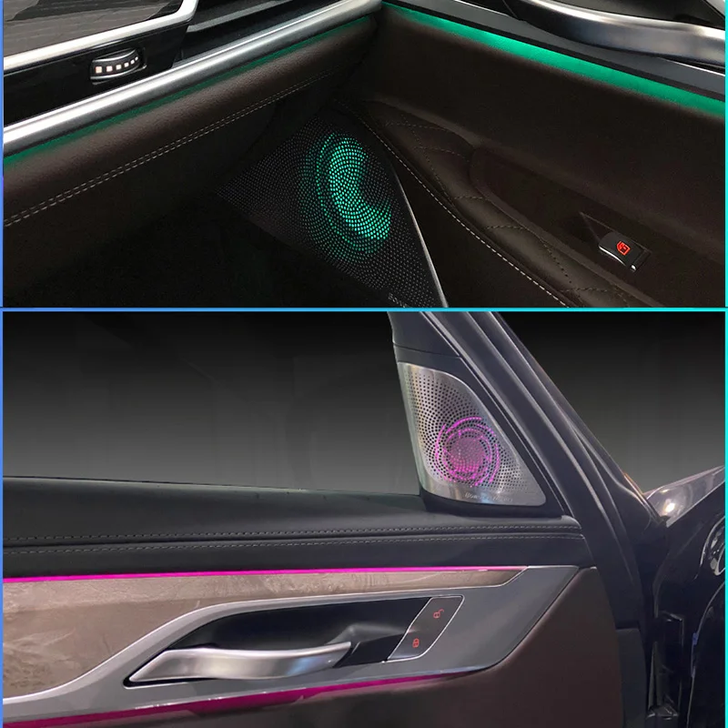 LED Cover Speaker For BW 7 Series G10 G11 Set Center Control Panel And Front Rear Door Audio Tweeter Cover Sound Quality