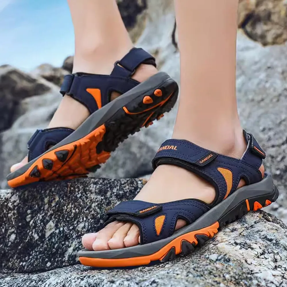 2024 Summer Men\'s Sandals Vietnam Large 46 Summer Outdoor Wear Resistant Sports Shoes Big Boy Sandals Beach Sneakers Footwear