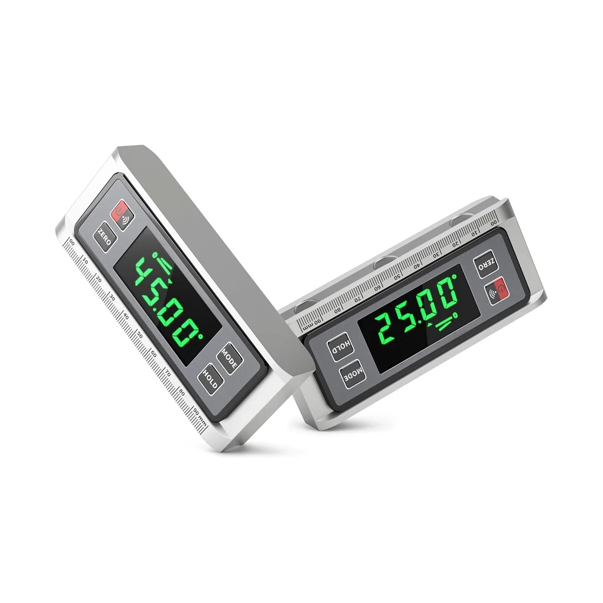 

2Pack Digital Angle Finder Digital Level Angle Gauge, Measures 0-90 and 0-180 Degree Ranges, Protractor Inclinometer