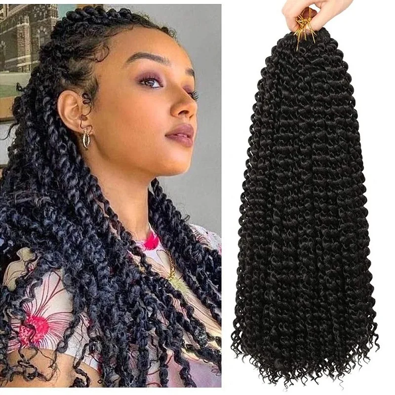 

Синтетические косички Passion Twist, вязаные крючком, 18-дюймовые длинные волосы для наращивания для женщин, повседневная праздничная одежда, защитные прически