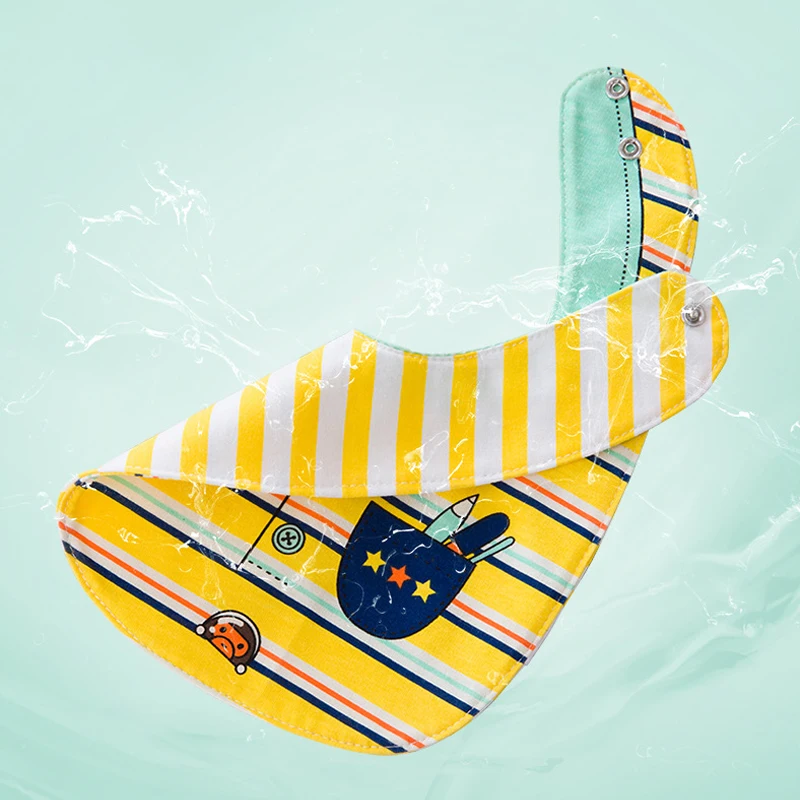 3 stücke Mix Wasserdicht Neugeborenen Baby Jungen Mädchen doppelseitige speichel bib Fütterung Bandana Speichel Handtuch Kinder baumwolle Lätzchen Spucktuch