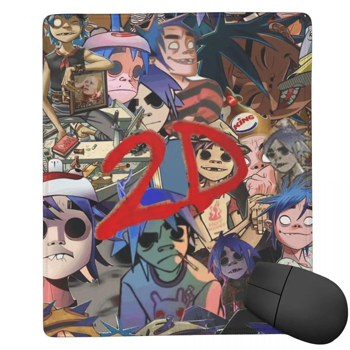 Music Band Gorillaz 7x9 in 22x18 cm Mouse Pad Computer Keyboard Mouse Mat Gamer PC Laptop Desk Mat Office Accessories Table Mats