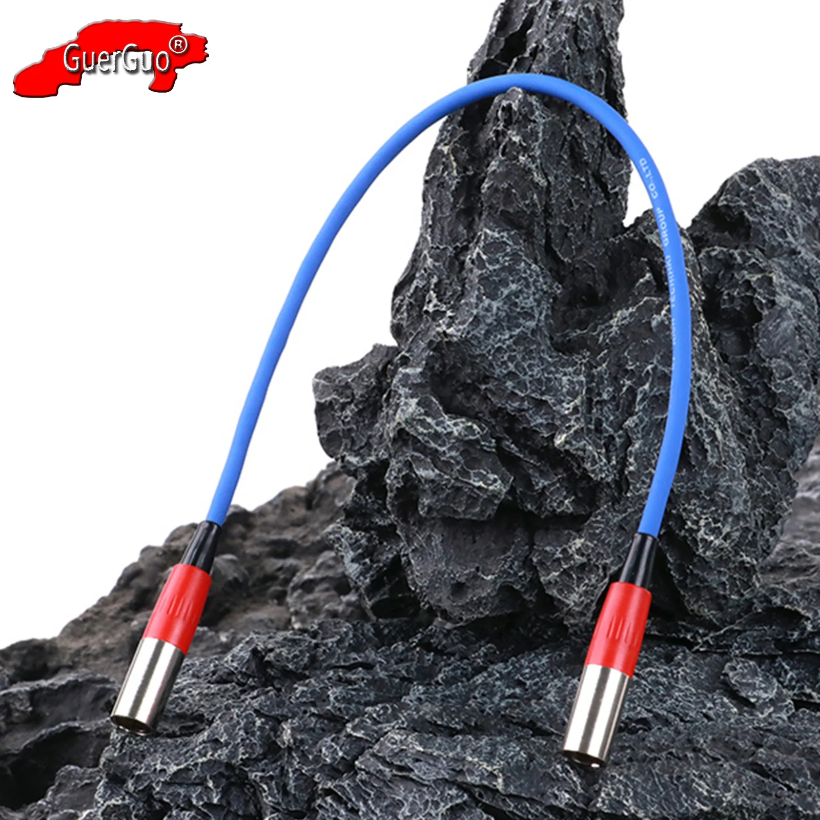 3Pin Mini XLR Male to Male Audio Adapter Converter Cable Aluminum Foil Shielded Audio Extension Cord for Headphone Camera Mixer