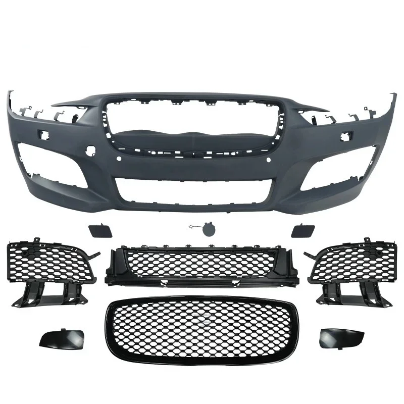 For jaguar XE XEL 15-19 Modified XES Front bumper Assembly Radiator grille Unpainted surround Body kit
