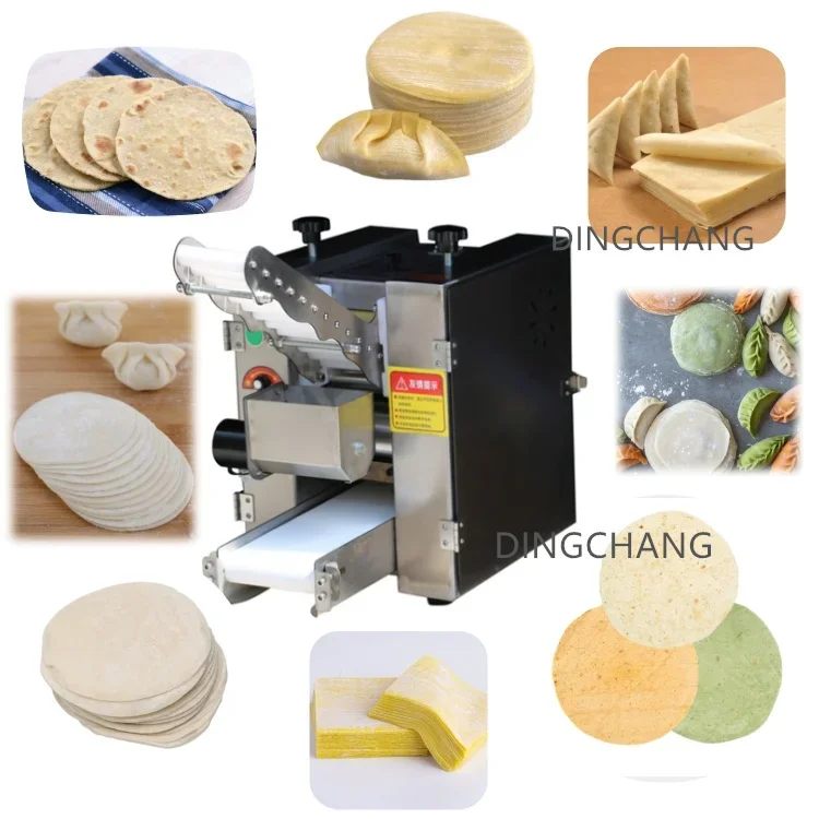 Low price	 tortilla making machine automatic   electric roti maker chapati machine pressing skin dumpling wrapper making machine