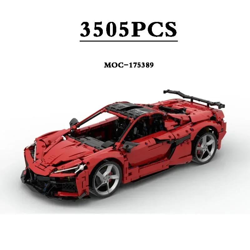 Classic Sports Car MOC-175389 Speed Champion Sports Car Racing Toy Building Block Toy Model 3505PCS Birthday Gift Christmas Gift