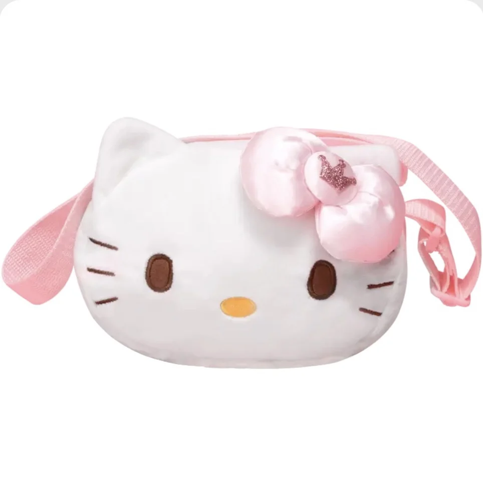 Sanrio Hello Kitty pluszowe torby Crossbody Anime kreskówka urocza portmonetka torba na ramię zabawki torebka na telefon plecaki prezent dla