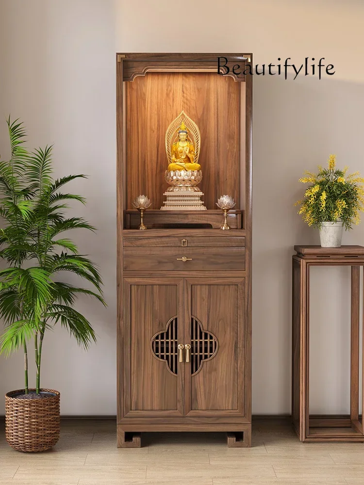 

Chinese Style Clothes Closet Buddha Shrine Buddha Hall Bodhisattva Altar Simple Altar God of Wealth Cabinet