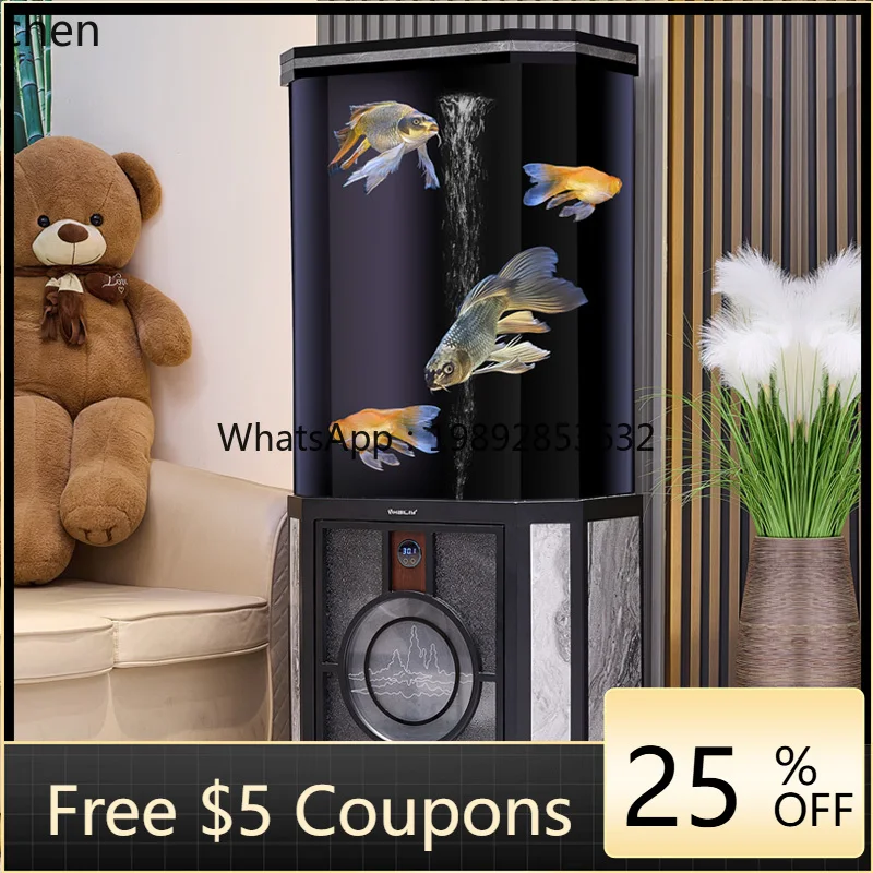 

Acrylic Living Room Floor Large Viewing Surface Fish Tank No Water Change Needed Ecological Medium Fish Tank Aquarium