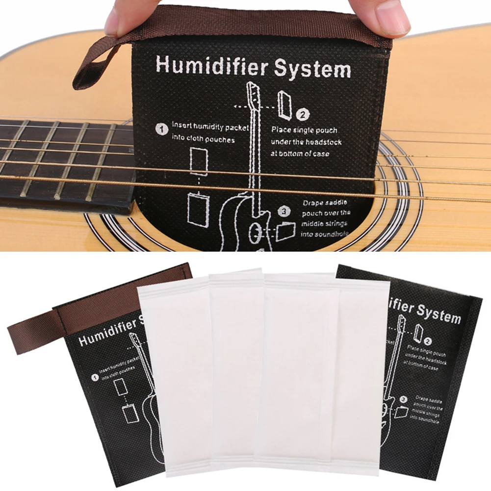 2-Way Humidity Control Packs Maintenance-Free Humidity Control Classical Guitar Case Instrument Soundhole Humidifier Humidistat