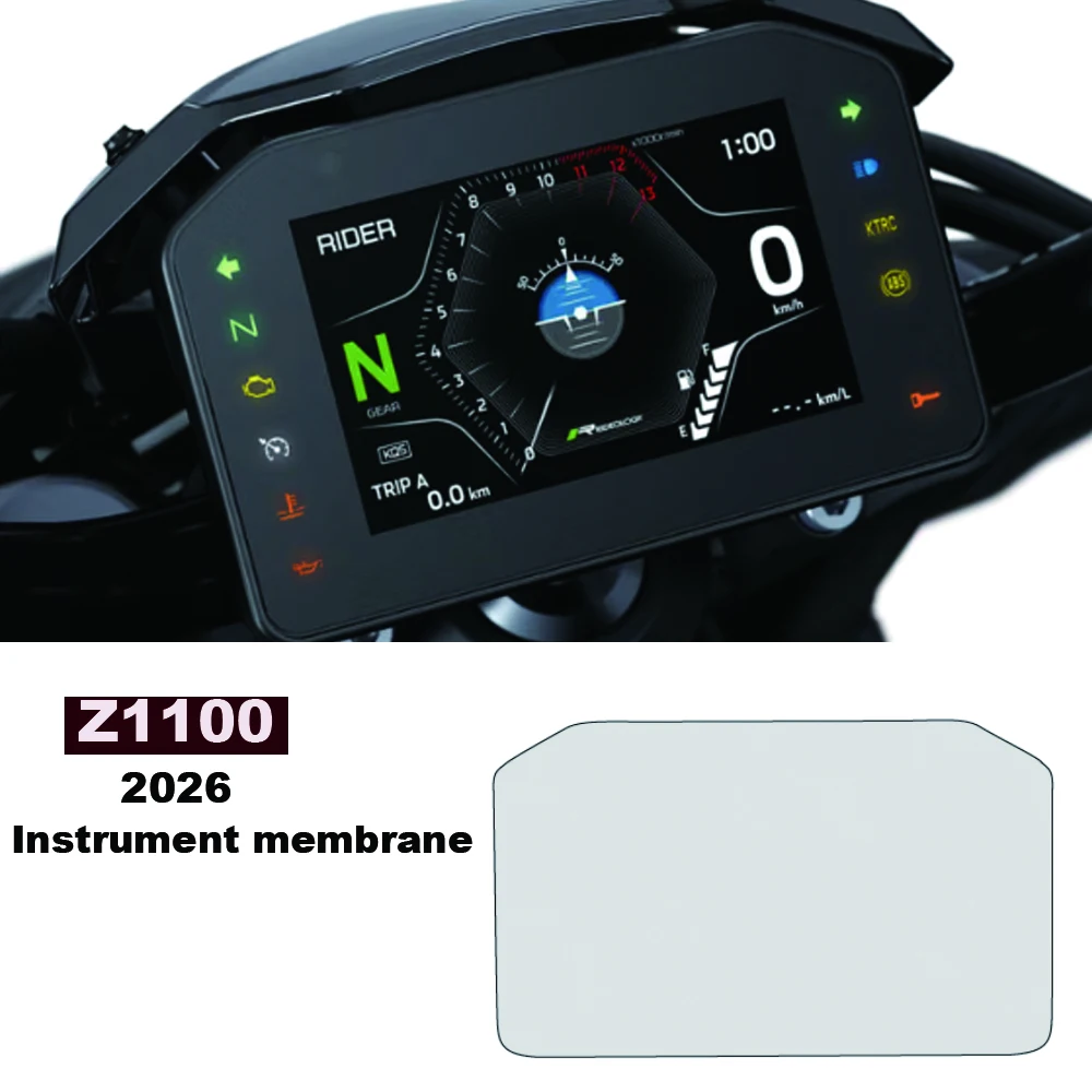 Image of Für Kawasaki Ninja Z1100 2026 Motorrad Scratch Cluster Screen Dashboard Schutz Instrument Film Z1100