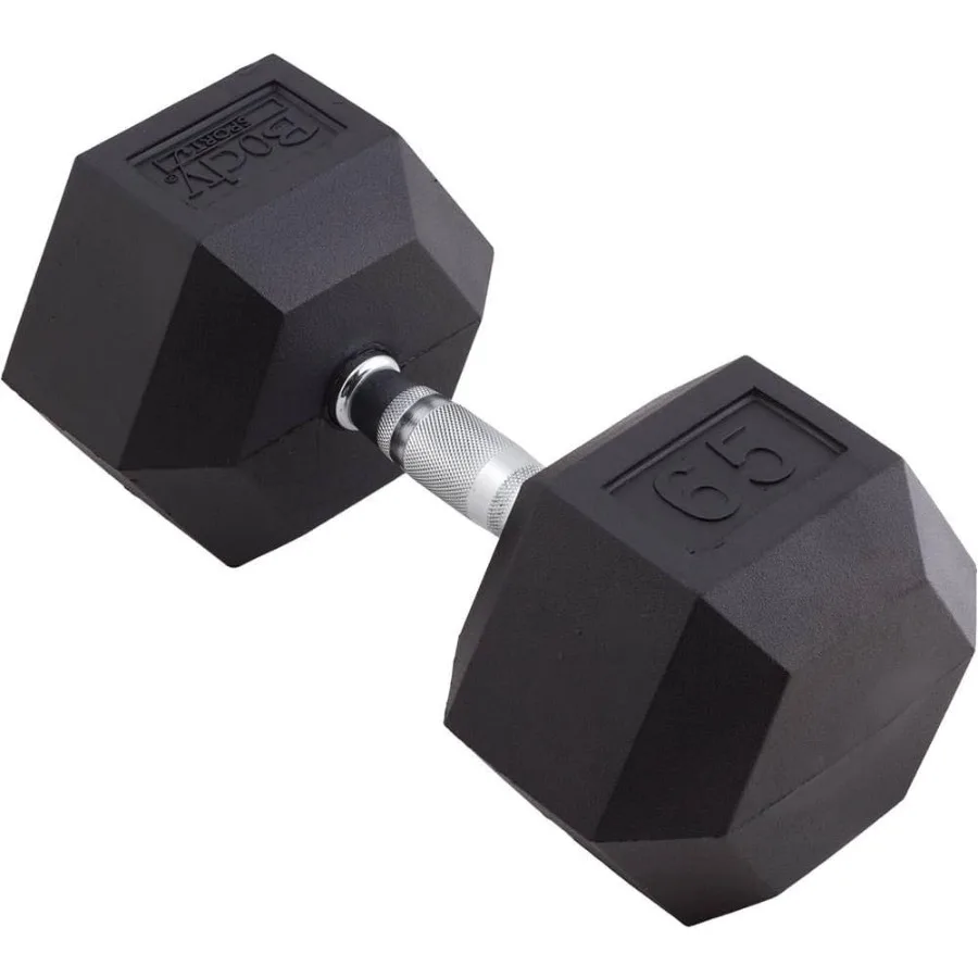 Body Sport Rubber Encased Hex Dumbbell! 1