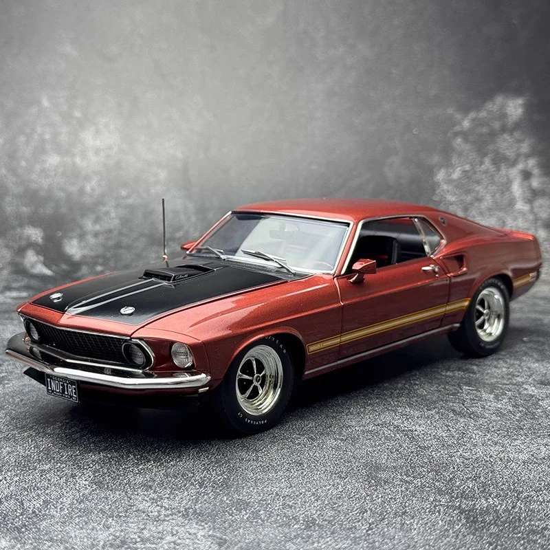 ACME1:18 Mustang Mach1 1969 muscle car vintage car simulation alloy car model