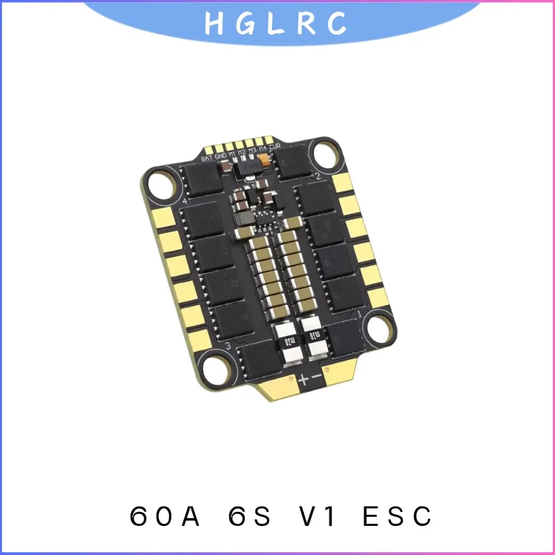 

6S 60A ESC: HGLRC V1 BLHeli 32Bit Electronic Speed Controller for FPV Drone