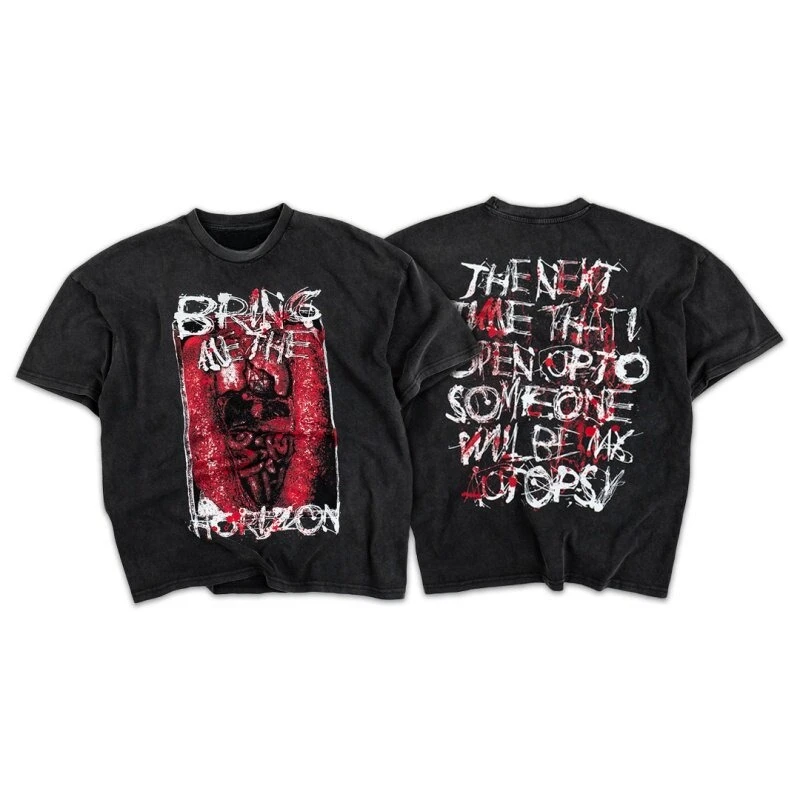 The Underwater World Metal Band Bring Me The Horizon T-Shirt Cotton Graphic Tee Men Women Summer Streetwear
