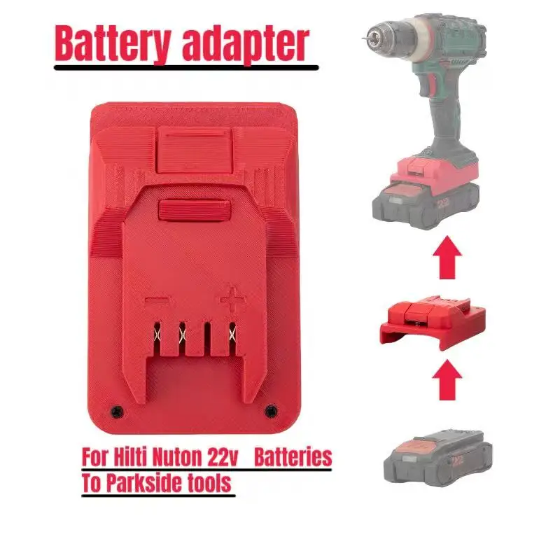 Адаптер-переходник для аккумуляторов Hilti 22 В серии Nuron, литий-ионный преобразователь в беспроводной инструмент Lidi Parkside X20V ( ﻿ Только адаптер)