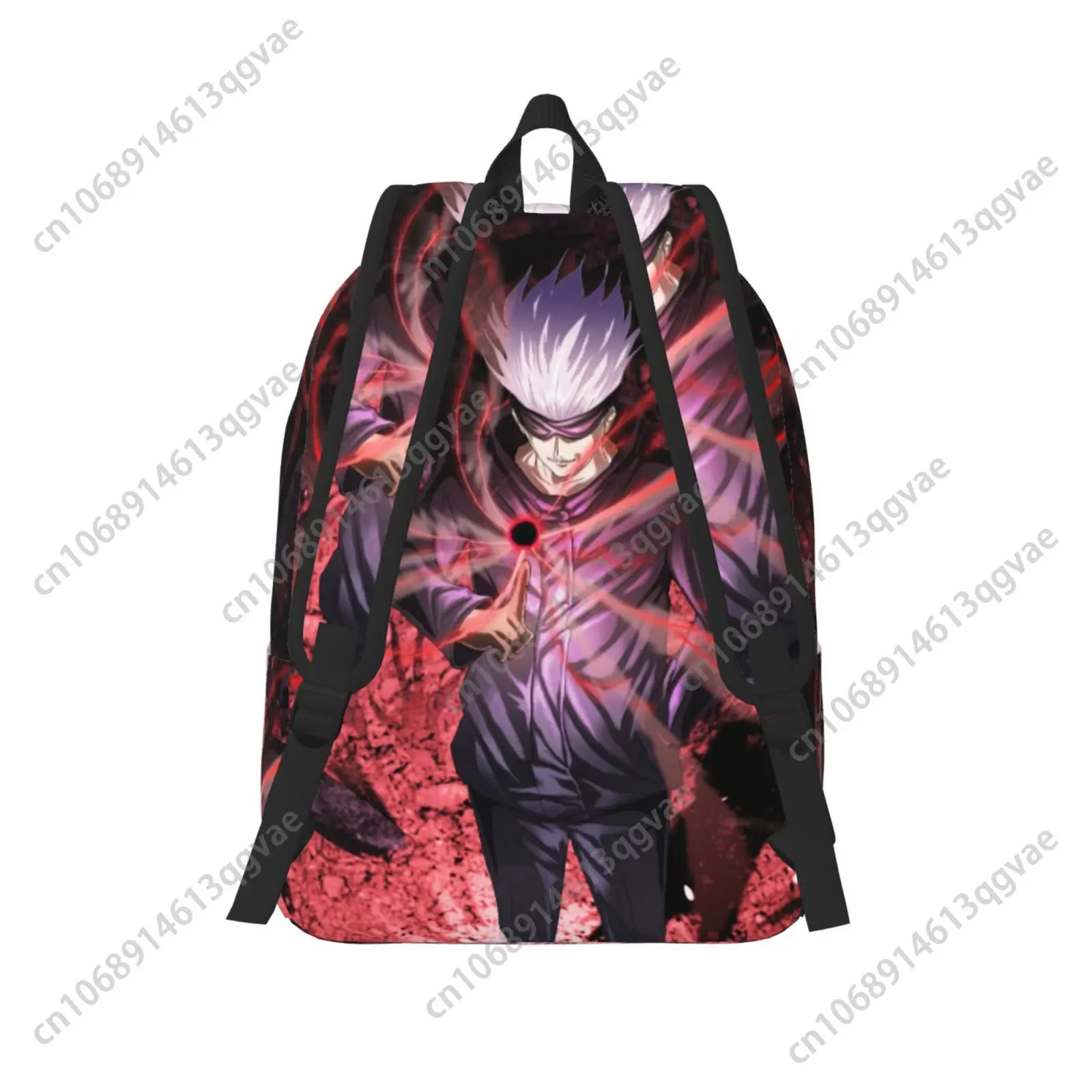 Hot Gojo Satoru Jujutsu Kaisen Custom Canvas Lightweight Backpack Fashion Durable Student Men Women Business Daypack