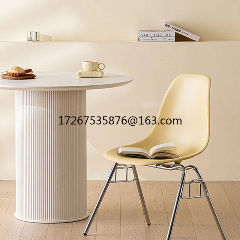 

Medieval designer restaurant study leisure home chair can be stacked ins chair