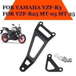 MT25 YZF R25 R3 2014 - 2023 2022 Exhaust Hanger Bracket YZFR25 Rear Foot Pegs Footrest Blanking Plate For YAMAHA MT03 MT 03 25