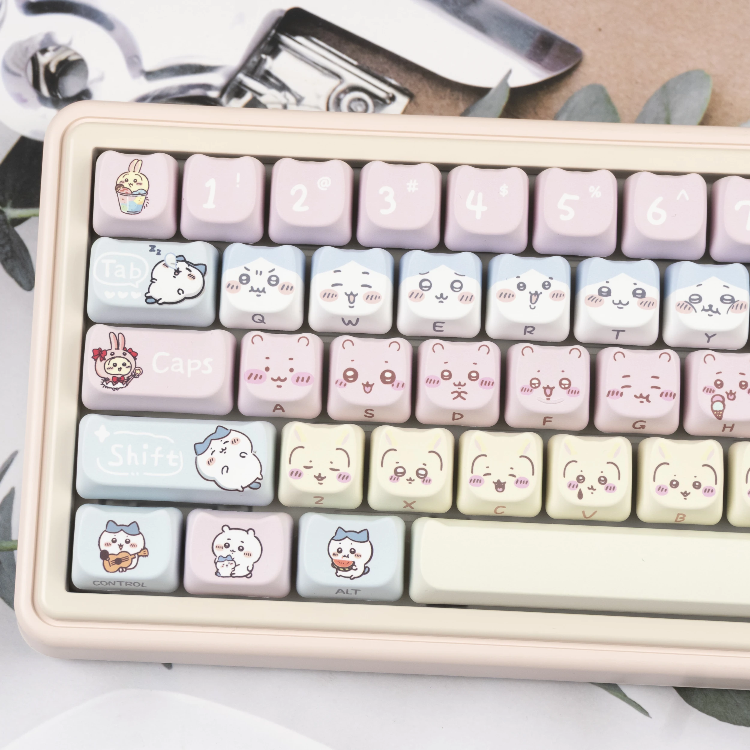 

JCM Keycaps Kohachi Dye Sub132 Keys Pbt MAO Material For Mechanical Keyboard Wooting Switch Festival gifts Anime merchandise