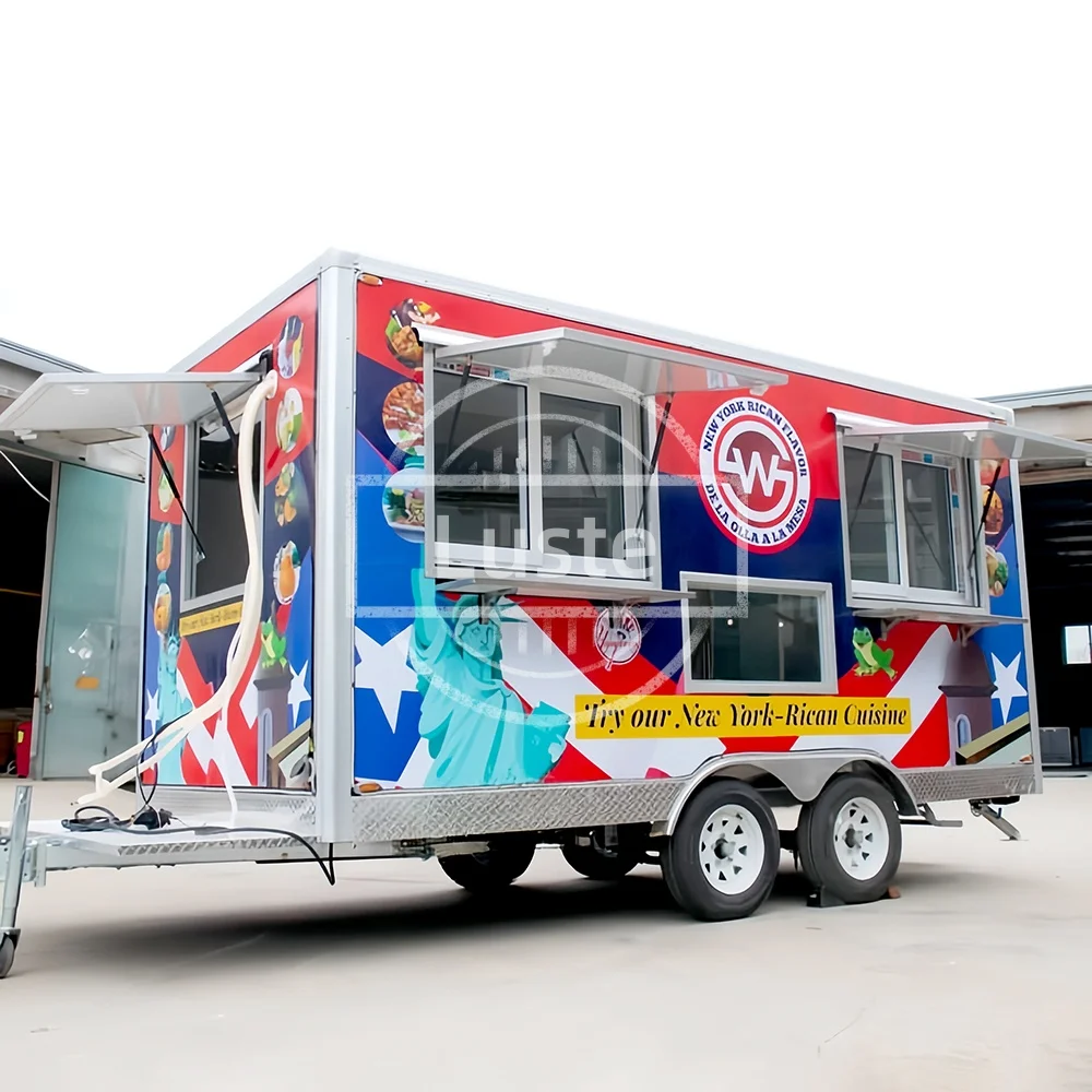 

Грузовик для еды, прицеп, мобильная тележка, караван, внедорожный кемпер, прицепы, уличная кухня, мобильная тележка для закусок, грузовик для мороженого