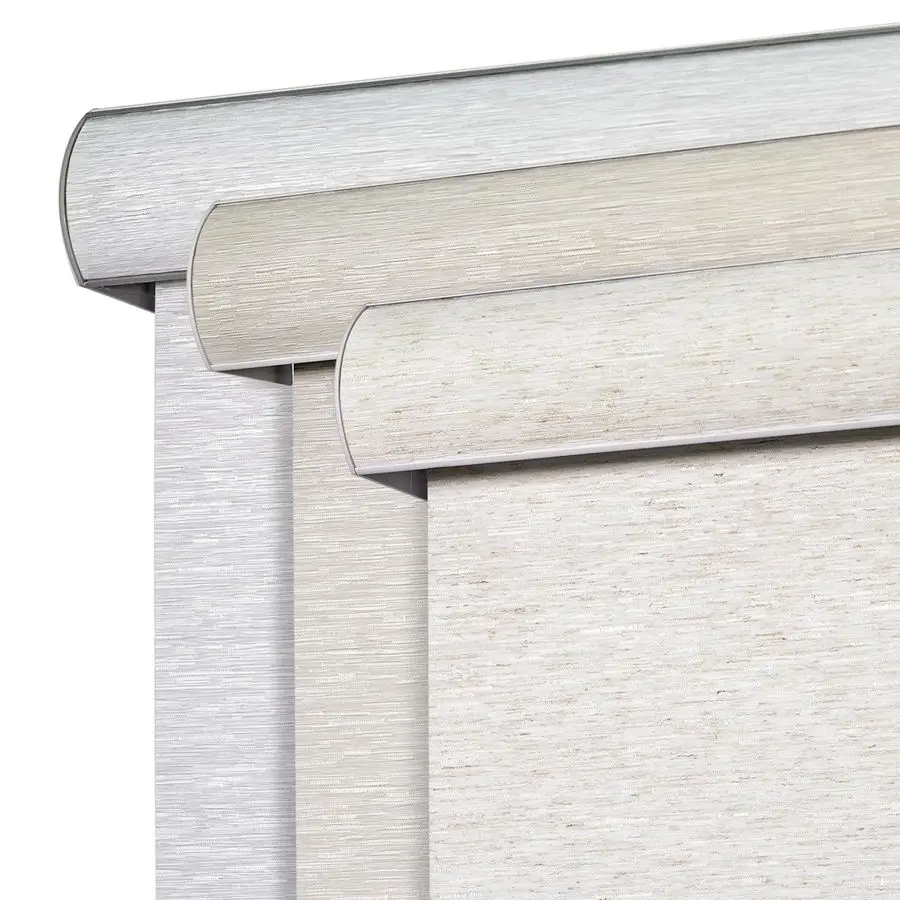 

Натуральные тканевые рулонные шторы для окон, беспроводные затемняющие жалюзи с изогнутым карнизом, термоизолирующие, с защитой от УФ-излучения