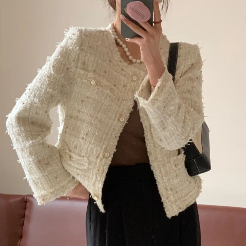 

Short coat female spring/Autumn socialite 2024 new high-grade tweed top