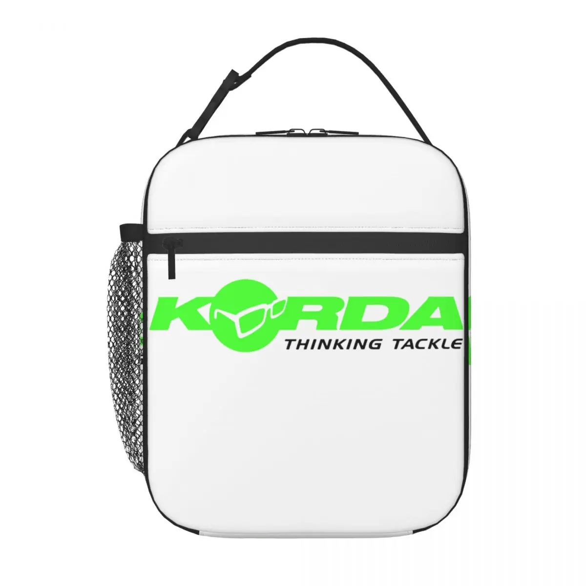 Korda Fishing Print Insulated Lunch Bag for Work School Fish Carp Fisherman Gift Resuable Thermal Cooler Bento Box Women Kids