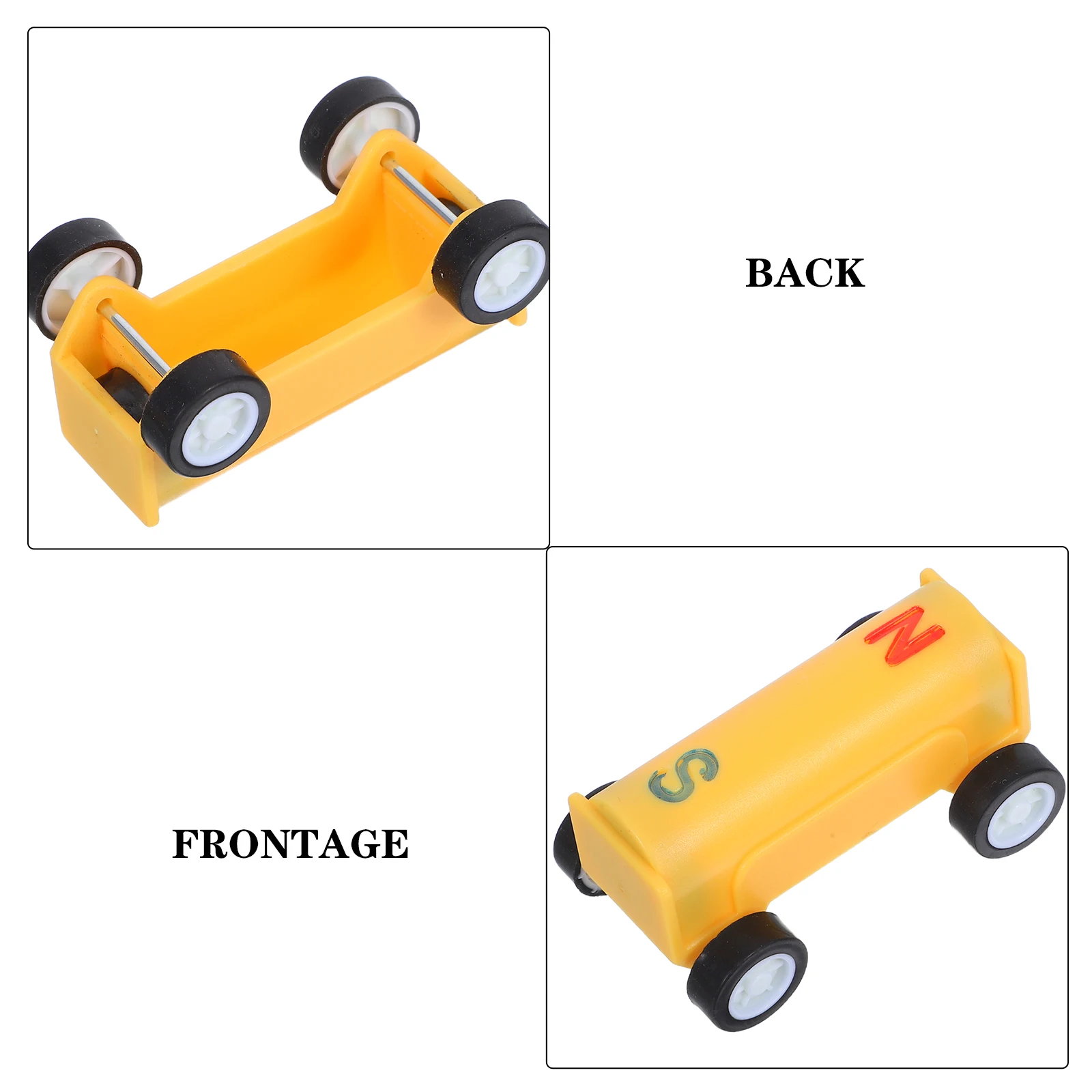 1セット磁気車科学キット子供向け実践的な物理学実験車両遊び時間学習ツール幼児教育STEMギフト