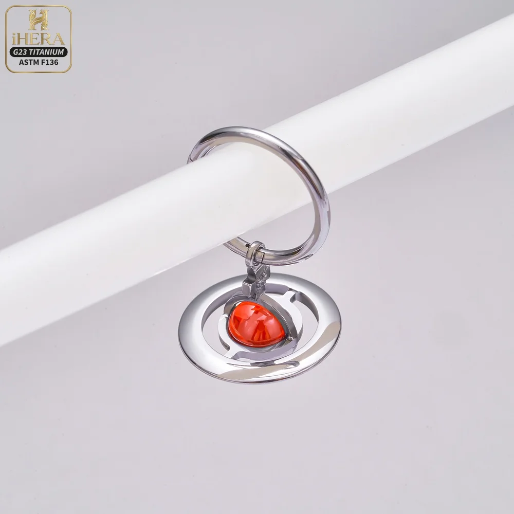 ASTM F136 Titan Piercing Segmentring mit Scharnier und Saturn-Anhänger, Septumring, Daith Clicker, Ohrknorpel-Ohrring, Lippen- und Nasenstecker – Detail 21