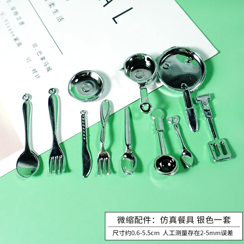 Best Miniature simulation kitchenware tableware decoration accessories diy cream glue table setting scene decoration