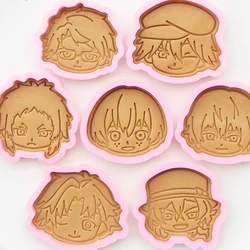 Anime Bungo Stray Dogs Dazai Osamu Nakahara Chuya Cosplay Kawaii Turnable Spatula Cookie Printing Bakeware Ornament Baking Tools