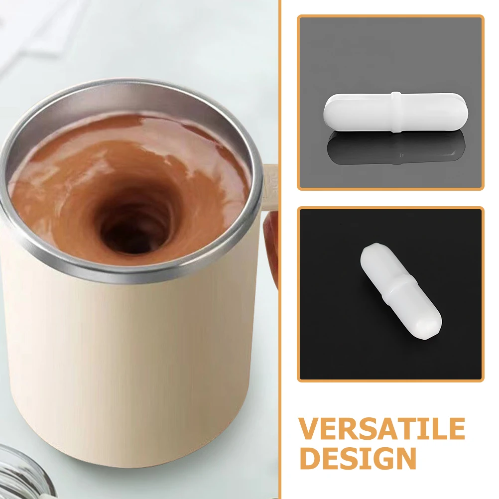 

4pcs Magnetic Stir Bars Pp Stirrer Round Laboratory Stirrer Bar Magnet Mixing Rods Coffee Capsule Experiments Lab Equipment