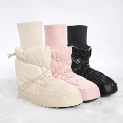 Women Ballet Warm Ups Dance Boots Adult Autumn Winter Ballet High Top Soft Soled Cotton Antiskid Ballerina Boots Training Shoes