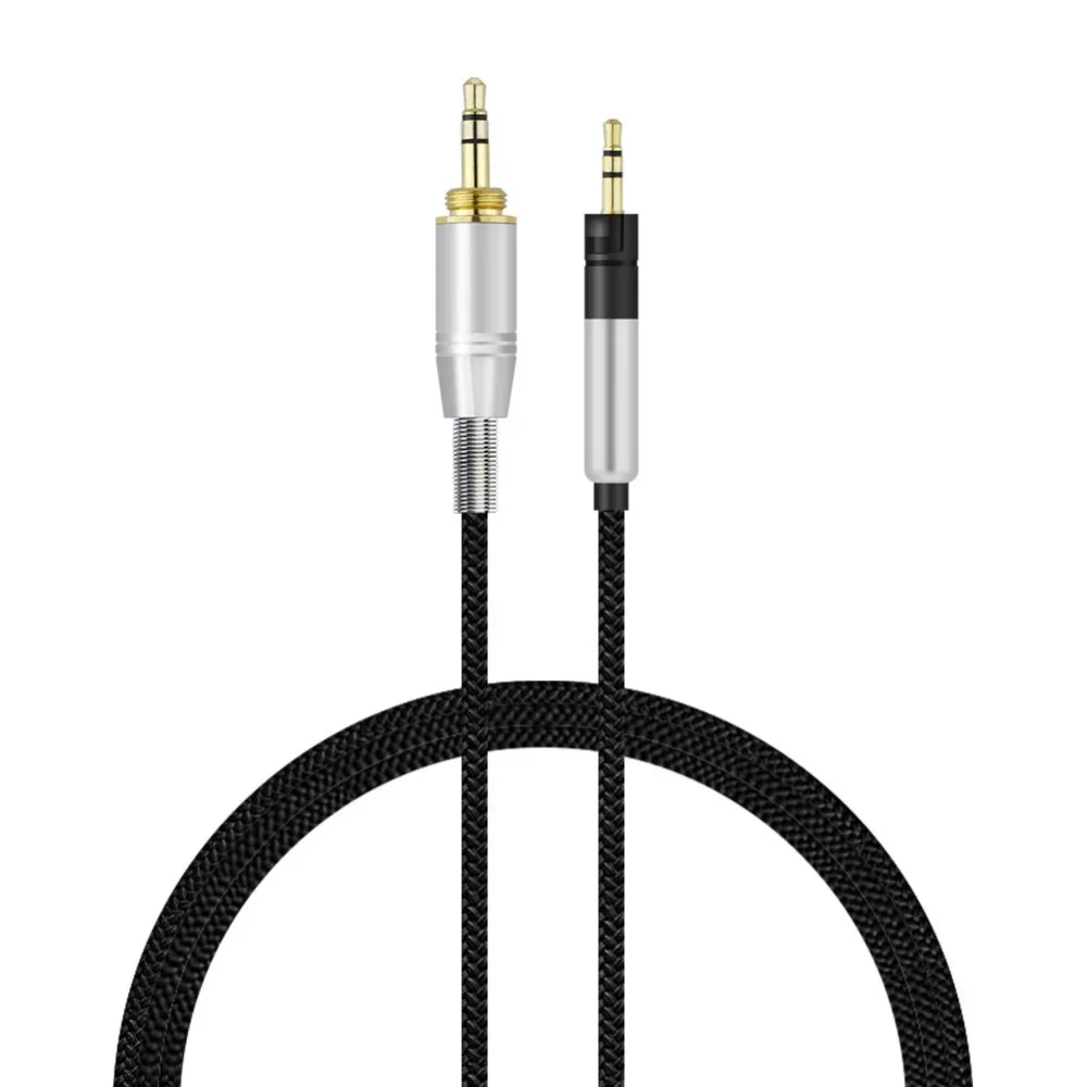 OFC Substituição Trançado Cabo para Sennheiser, Over-Ear Headphones, Cabo de Extensão, Sennheiser Momentum 1.0, 2.0, 3.0, 4.0, 1, 2, 3, 4, HD1, 6,35 milímetros