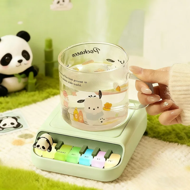 

Электрический подогреватель кружек, 25 Вт, нагреватель чашек с 4-ступенчатой регулировкой температуры, нагреватель подставки для молока, кофе с окружающим освещением