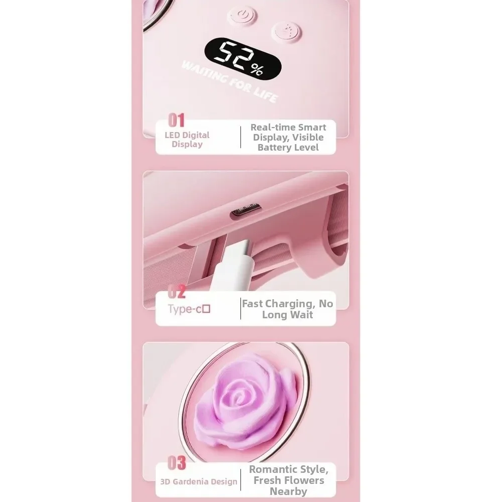 USB Charging Portable Menstrual Heating Pad Adjustment Warmth Electric Heating Belt Fast Heating Quiet for 5V1800mAh