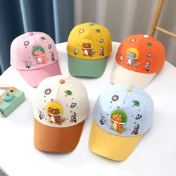 Spring Autumn Child Hat New Sharp Cute Baby Boy Sun Caps Girl Dinosaur Adjustable Child Baseball Hat Cartoon Duck Tongue Caps