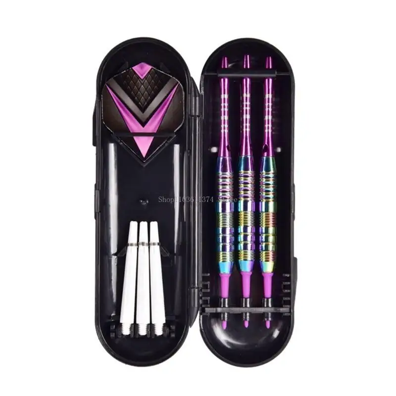 

Soft Tip Darts Set with Travel Case Colorful Darts Shafts for Beginners-Players