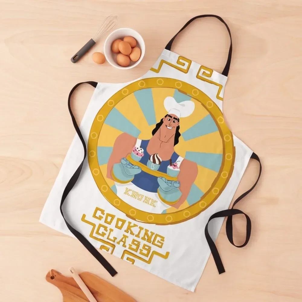 

Cooking class with Kronk! Apron Waterproof women Beauty Novelties Kitchen And Home Apron