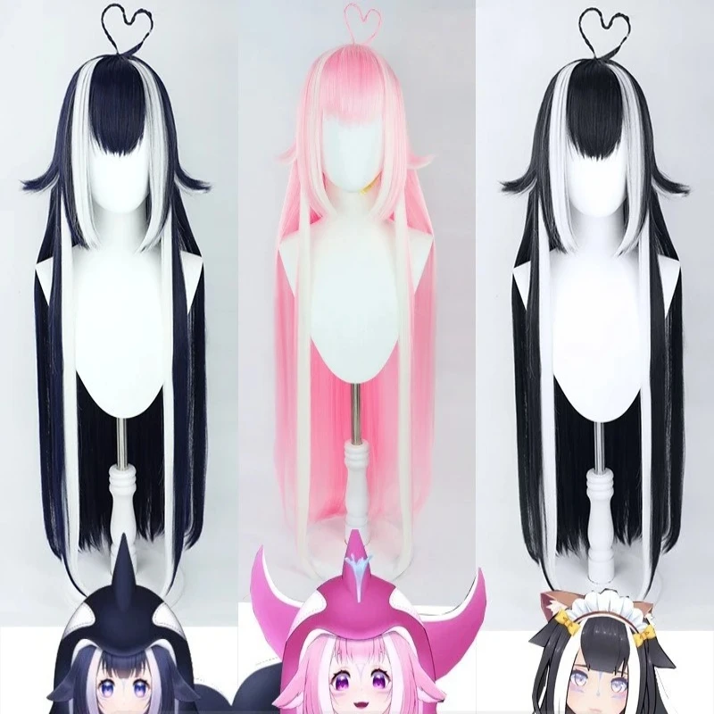 ‌Virtual YouTuber Shylily Orca Cosplay Wig Anime Game Roleplay Party Costume Prop Synthetic Hair Heat Resistant Fiber