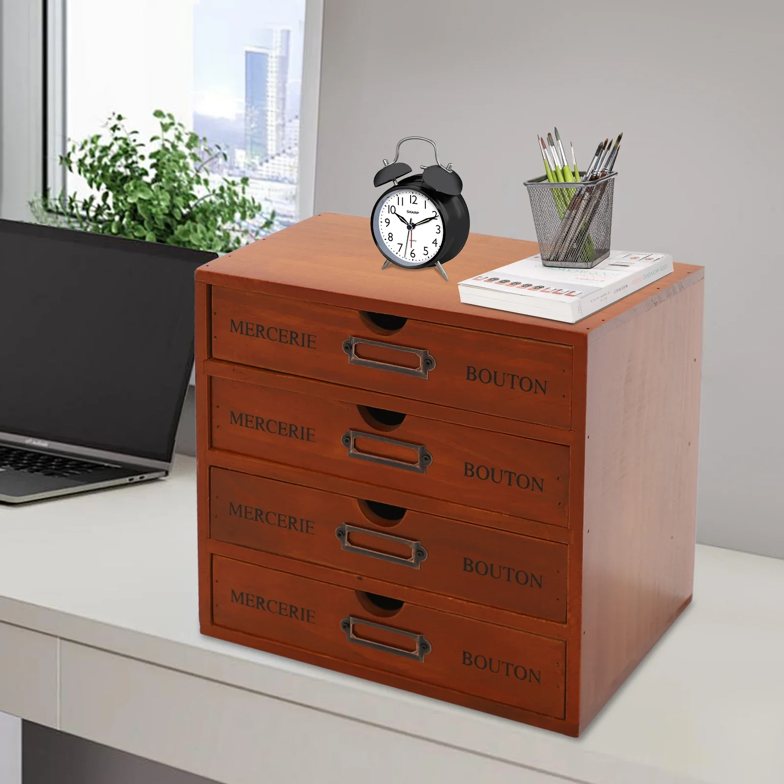 

Drawer-Type Storage Cabinet 4 Floors For Home Living Room To Store