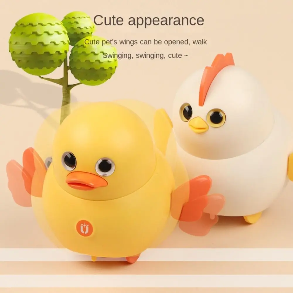 Poussin de marche électrique magnétique canard électrique canard de marche électrique dessin animé drôle poulet oscillant magnétique enfants