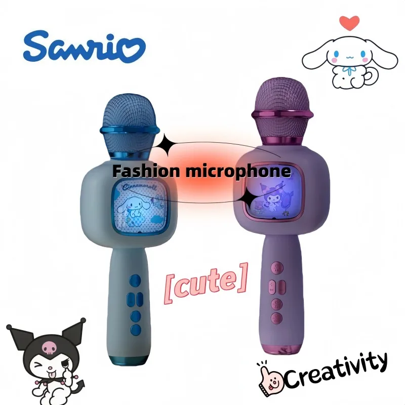 

Sanrio Kuromi Singing Microphone Speaker Cute Cartoon Creative Personalized Fashion Toy for Boys and Girls Birthday Gift