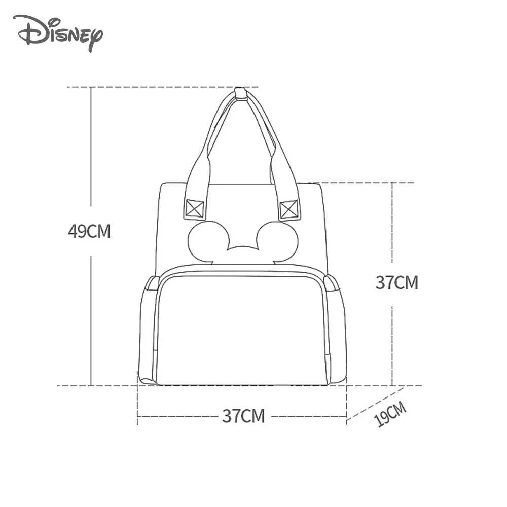 Disney-bolsas de pañales impermeables para mamá, mochila de maternidad de gran capacidad para el cuidado del bebé, bolsa de pañales para mamá,