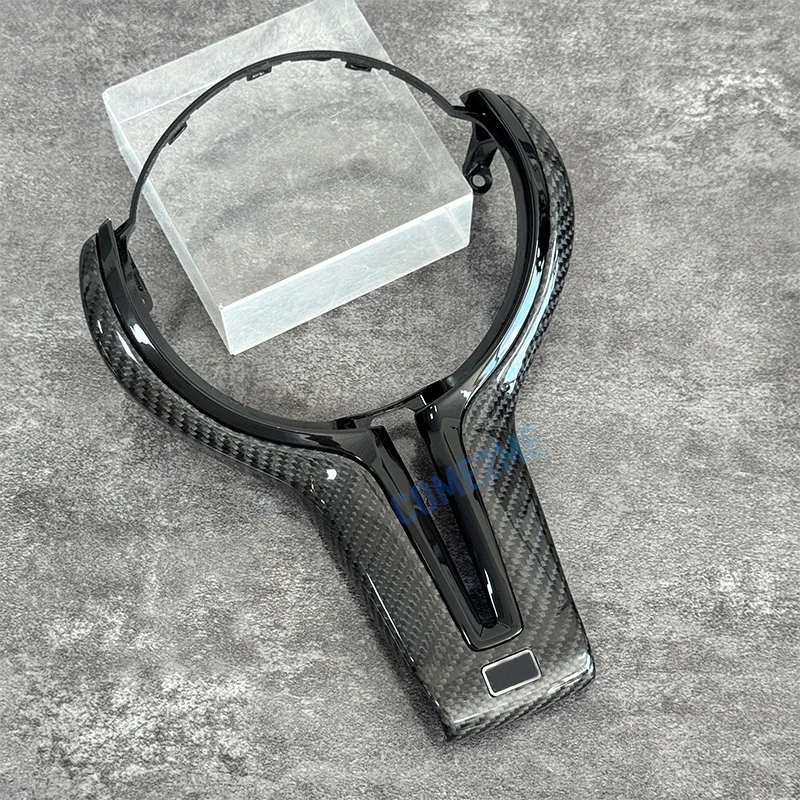 Suitable for BMW 12345 Series F10 F20 F30 M2M3 M4M5 Thong Carbon Fiber Steering Wheel Cover with Multi-Color Selection